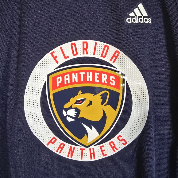 Adidas Kids Florida Panthers Navy Shirt - Picture 2 of 10